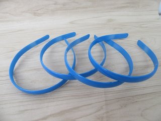 20Pcs Blue Headbands Hair Clips Craft for DIY 12MM