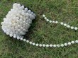 1Roll x 9.5m White 10mm Beaded Garland String Wedding Craft