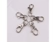 (image for) 100 Metal Swivel Clasp for Key Rings Bag Dangles 37x13mm