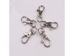 (image for) 100 Metal Swivel Clasp for Key Rings Bag Dangles 37x13mm