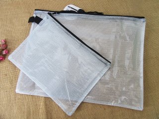 6Setsx 2Pcs Clear File Folder Organizer Pouch Zipper Lock (image for) 6Setsx 2Pcs Clear File Folder Organizer Pouch Zipper Lock
