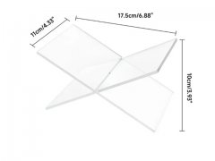 1Set Acrylic Book Holder X-Shaped Display Stand Holder for Read 1Set Acrylic Book Holder X-Shaped Display Stand Holder for Read