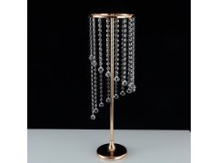 (image for) 1Set Rotating Crystal Flower Stand Table Chandelier Centerpiece