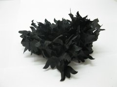 (image for) 1Piece New Elastic Black Flower Scrunchies