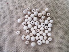 (image for) 105G Mixed Size Natural Wooden Round Beads DIY Jewellery Making