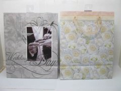 (image for) 24X Paper Gift Shopping Bags w/Ribbon Handle