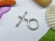 50sets Metal Smooth Circle Toggle Clasp yw-ac-tc19 (image for) 50sets Metal Smooth Circle Toggle Clasp yw-ac-tc19