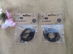 20Pcs x 1m Black Waxen Strings DIY Craft Jewlery Rope 2mm Dia