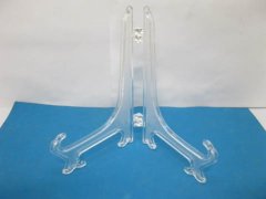 (image for) 4x10 Clear Plate Display Holders Dish Rack 10.5cm