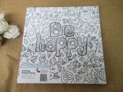 (image for) 1Pc Positivity Printed Canvas Colour In Canvas Painting Coloring