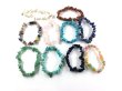 (image for) 10Pcs Gemstone Chips Beaded Bracelet 10 Designs
