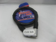 1Pc New Cycle Lock Steel Cable Bicycle Mountain Bike w/2 Keys 1Pc New Cycle Lock Steel Cable Bicycle Mountain Bike w/2 Keys