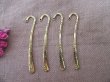 20Pcs Golden Sun Shine Design Carved Hook Metal Bookmarks