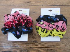 (image for) 1Sheet X 3Pcs Animal Print Elastic Hair Bands Hair Ties