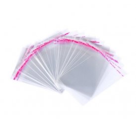 1000 Clear Self-Adhesive Seal Plastic Bag 12x8cm