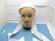 1Piece White Headbands Hairband with Attached Scarves (image for) 1Piece White Headbands Hairband with Attached Scarves