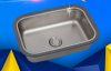 360x258mm Mini Stainless Steel Single Sink For Camper Van Carava