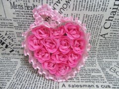 4Boxes x 12 Hot Pink Rose Buds Lover Mother Teacher Gift