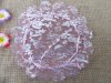 100 Pink Scalloped Flower Edge Tulle Round Circles Wedding Favor