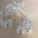 50 Nickel Color Spiral Bead Cages Pendants Findings 30x25mm Size