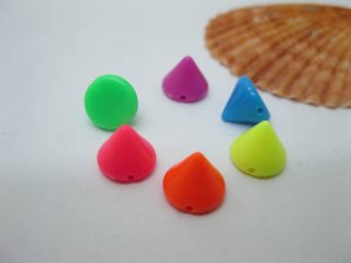 1480 Rock Punk Spike Conical Stud Beads 10mm Mixed