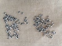 1000Set 6mm Flat Round Double Rivets Cap Studs Spots Punk