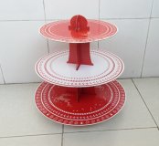 12X Festive 3-Tier Paper Cupcake Stand Wedding Party Display