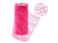 4Roll X 10Yds Fuschia Lace Tulle Roll Spool DIY Wedding Deco 4Roll X 10Yds Fuschia Lace Tulle Roll Spool DIY Wedding Deco