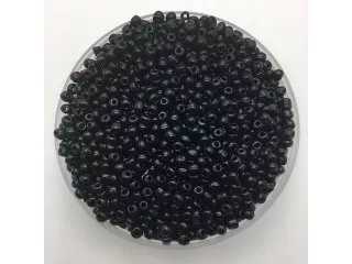 1Bag X 5000Pcs Opaque Glass Seed Beads - Black