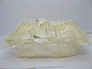2X Fancy Handmade Oblong Paper Crochet Basket