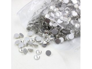 2Pack X 200g White Plastic Flatback Rhinestones Wholesale