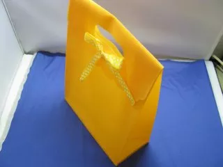 12Pcs New Yellow Gift Bag for Wedding 16.3x12cm