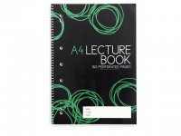 8Pcs A4 Lecture Book Notebook 160 Perforated Pages - Green