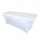 1Pc Stretch Spandex Table Cloth Rectangular Protector Cover WHIT