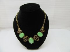 5Pcs Fashion Metal Necklace With Rhinestone Mixed
