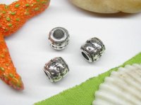 50pcs Metal Barrel Beads yw-ac-mb74 50pcs Metal Barrel Beads yw-ac-mb74