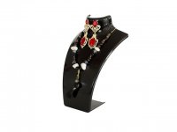 5Pcs Black Acrylic Necklace Display Bust Stand 21cm High