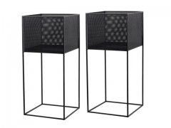 1Pc Square Black Mesh Modern Flower Plant Display Stand Holder 1Pc Square Black Mesh Modern Flower Plant Display Stand Holder