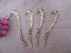 10Pcs Golden Color Kitchen Things Carved Hook Metal Bookmarks