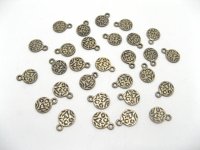 350 Charms Round pendants finding 10mm