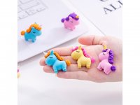 36Pcs Unicorn Shaped Erasers Children School Use Mixed
