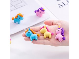 36Pcs Unicorn Shaped Erasers Children School Use Mixed