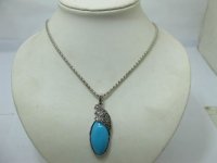 12X Ornate Style Resin Bead Pendant Necklace 44cm Long