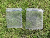 98Pcs Gray Drawstring Jewelry Gift Pouches 18x14cm