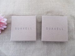 12 Kraft Necklace Ring Earring Jewelry Boxes Gift Box 9x9x2cm
