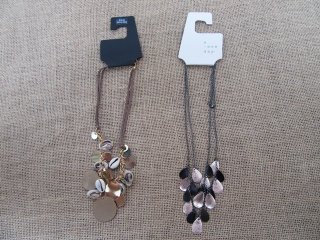12X Fashion Necklace with Dangle Charms Assorted