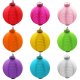 6Pcs Battery Operated Paper Lanterns Party Favor 20cm Mixed