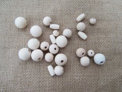 250G Natrual Wooden Round Oval Beads DIY Jewellery Crafts Assort 250G Natrual Wooden Round Oval Beads DIY Jewellery Crafts Assort