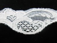 200Yard White Flower Edge Lacemaking Craft Trim Embellishment