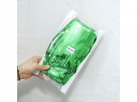 5Pcs Green Metallic Tinsel Curtain Foil Backdrop Streamer Party